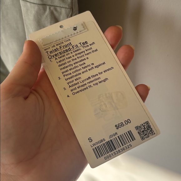 Lululemon Twist Front Oversized T-Shirt | Women’s Size Small | NWT - Picture 4 of 8